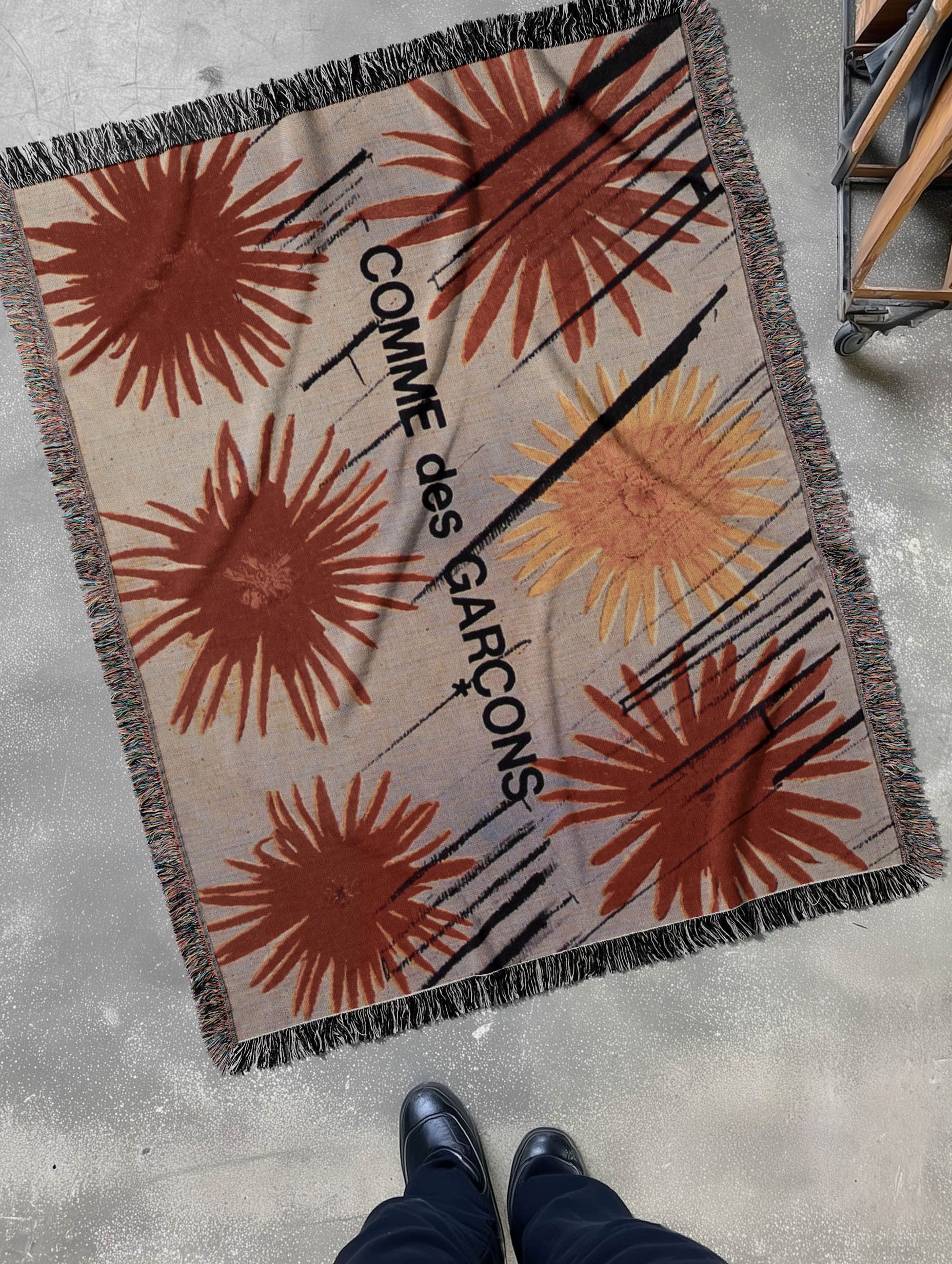 Comme des Garcons Comme des Garcons Blanket Woven Art Poster Gift Logo Book Size ONE SIZE - 1 Thumbnail