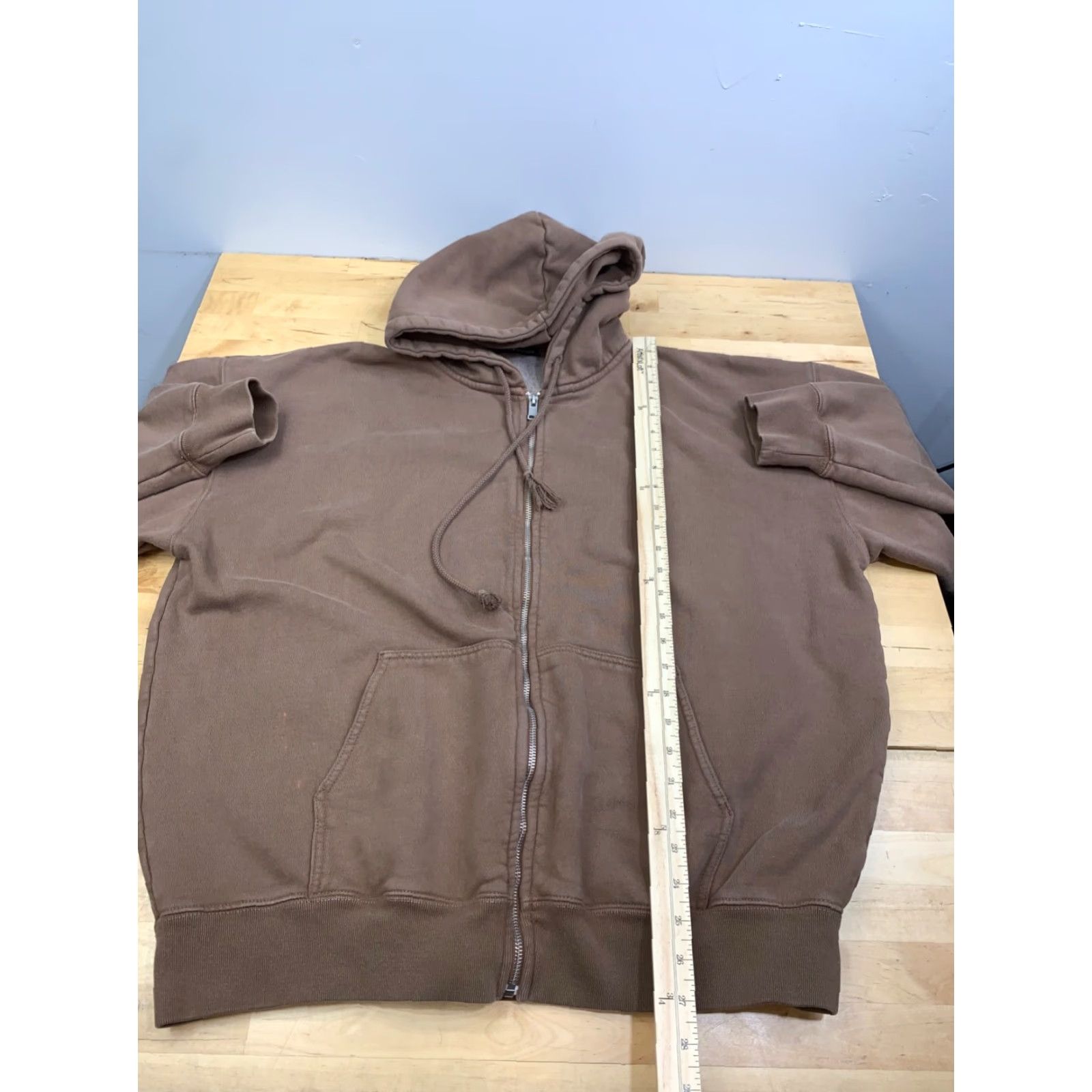 Brandy Melville Brandy Melville Jacket Womens One Size Blue Hooded Zip Cotton Size ONE SIZE - 7 Thumbnail