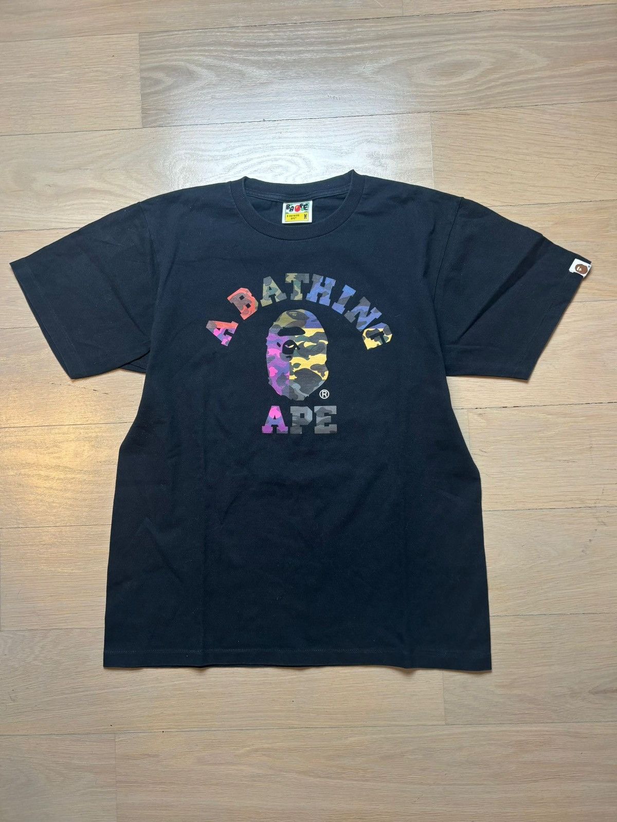 Bape Bape College Rainbow Tshirt Size US M / EU 48-50 / 2 - 1 Thumbnail