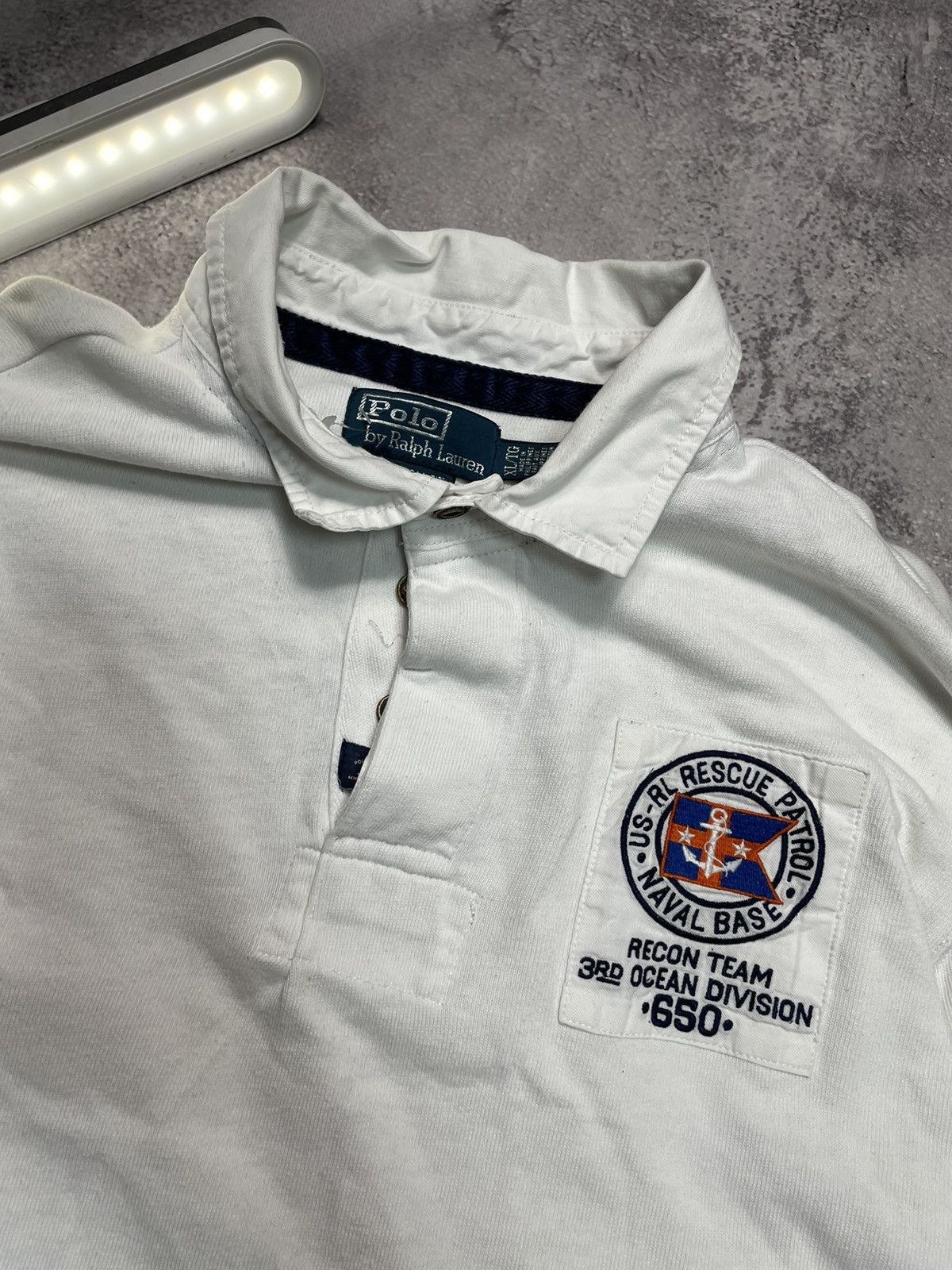 Polo Ralph Lauren Vintage 90s Polo Ralph Lauren Rugby shirt USA hype y2k og Size US XL / EU 56 / 4 - 4 Thumbnail