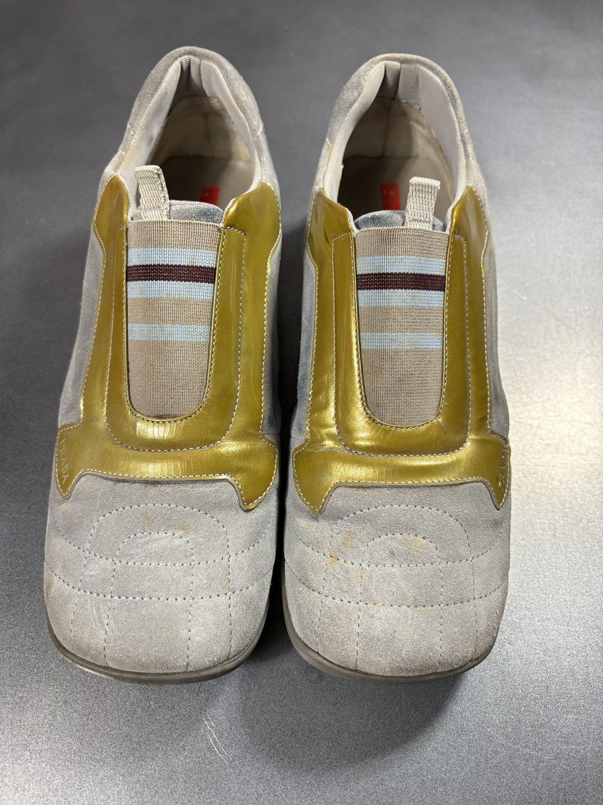 Prada S/S 2000 Prada Sport Shoes Vintage Suede SlipOn Square Toe Size US 7 / IT 37 - 10 Thumbnail