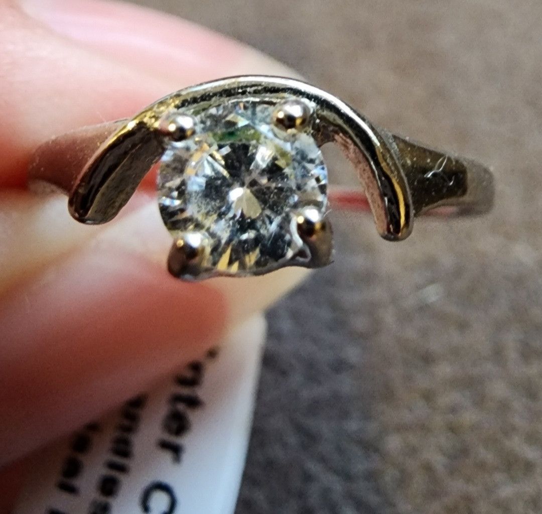 Other New Jackpot Candles Fine Half Circle Cubic Zirconia Ring 6 Size ONE SIZE - 2 Thumbnail