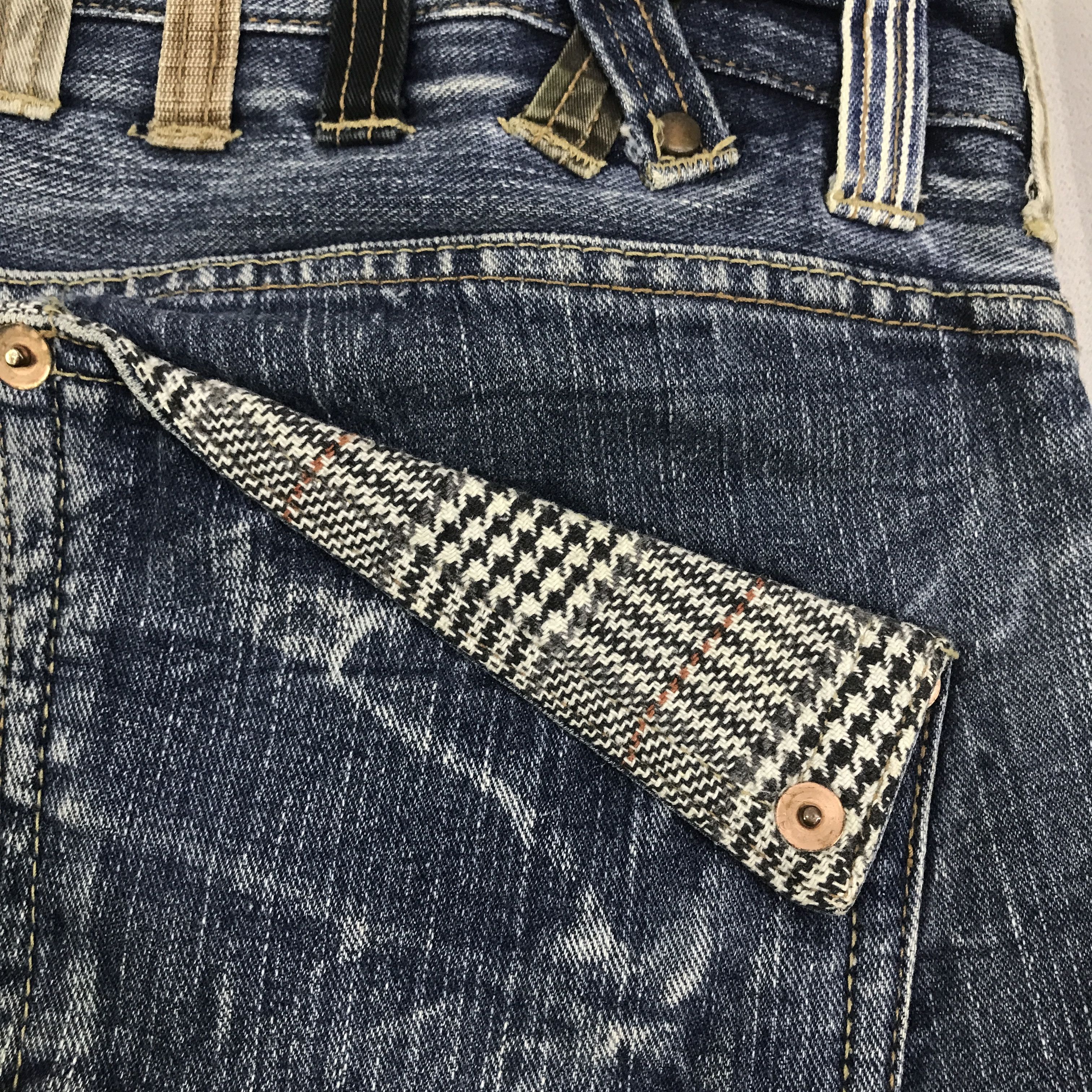 Japanese Brand Vintage japan design Jeans denim pants K130B16 Size US 33 - 16 Thumbnail
