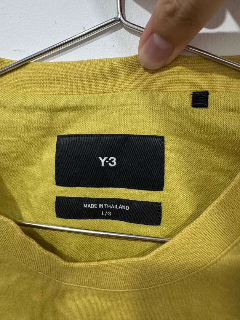 Adidas × Yohji Yamamoto Adidas Y3 Yohji Yamamoto Mustard Tee Size US L / EU 52-54 / 3 - 2 Thumbnail