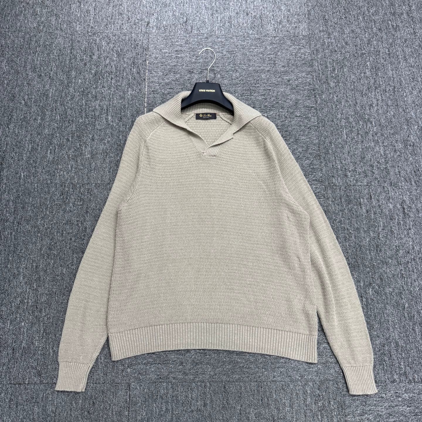 Loro Piana Beige Long Sleeve Knit Sweater Size US L / EU 52-54 / 3 - 1 Thumbnail