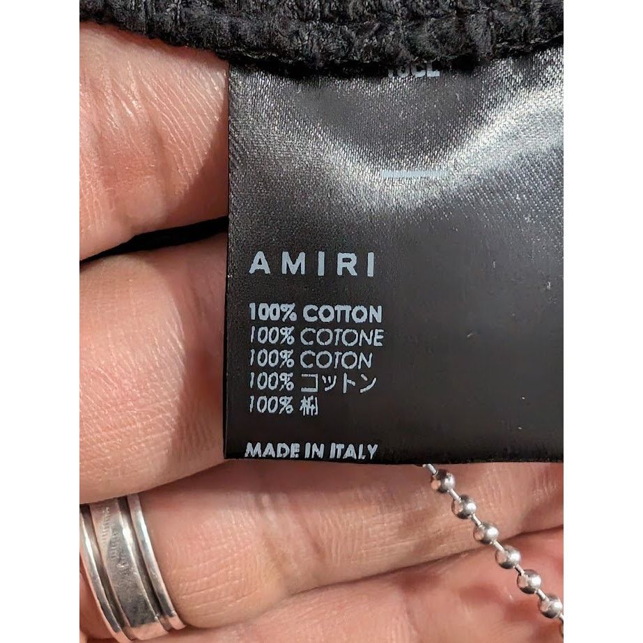 Amiri o1rshd1 Q:2 / MA Drip Collage Crewneck Sweater in Black Size US L / EU 52-54 / 3 - 15 Thumbnail