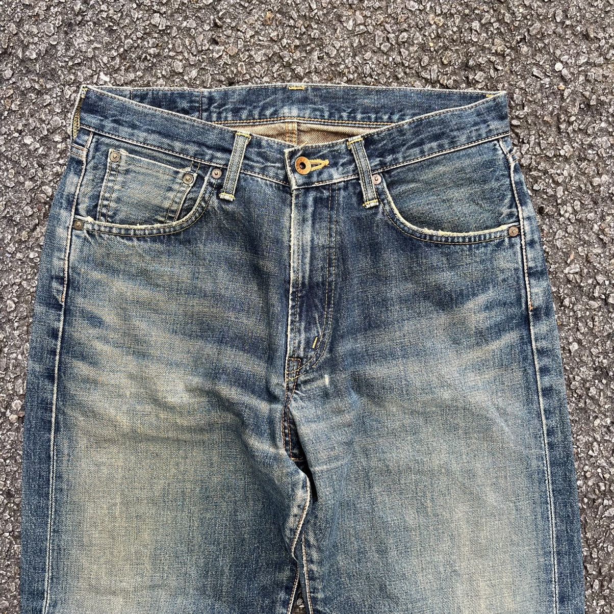Hysteric Glamour VINTAGE EDWIN 505X SELVEDGE MUDWASH RUSTY DISTRESSED DENIM Size US 31 - 4 Thumbnail