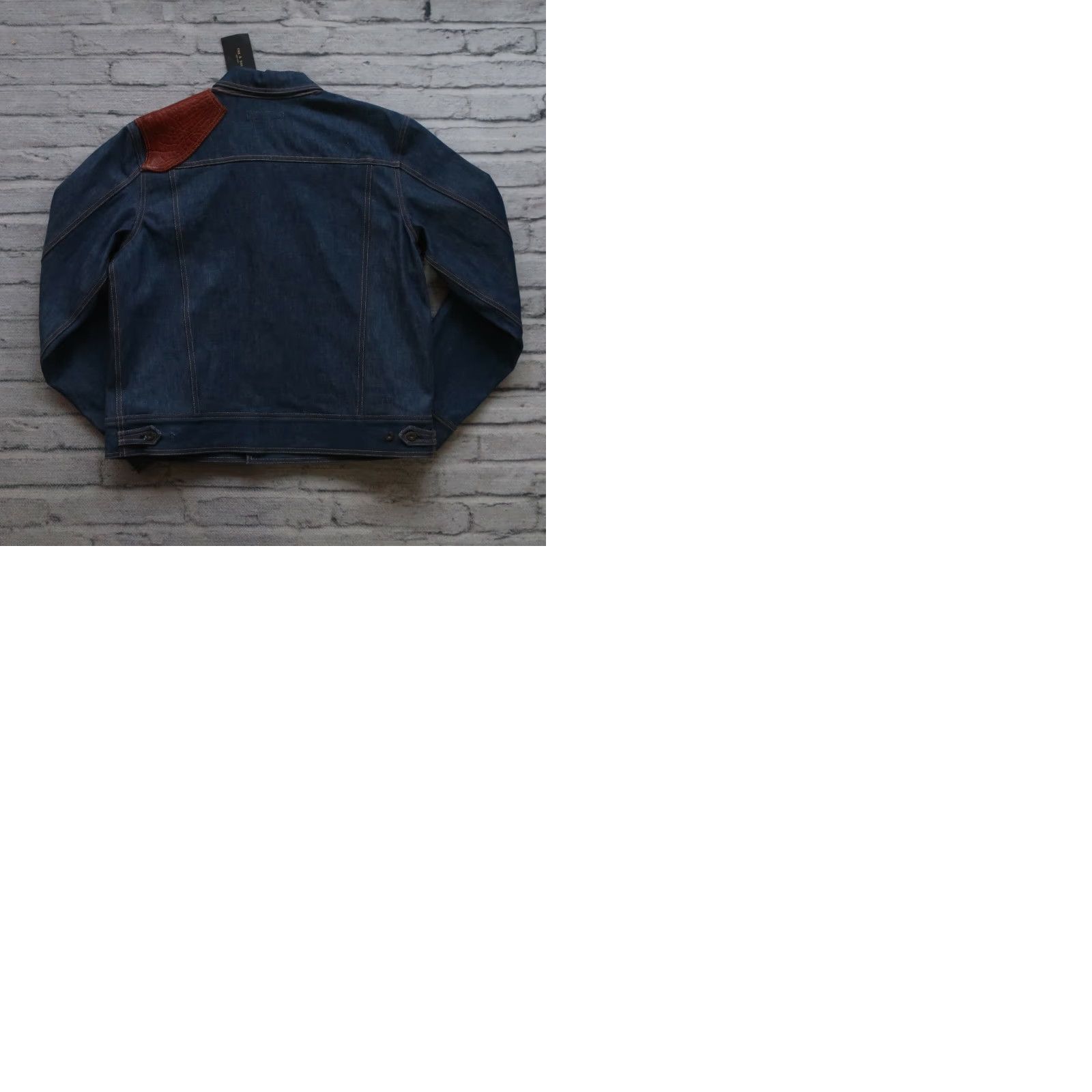 Rag & Bone Rag & Bone Denim Trucker Jacket - Dark Wash Selvedge Denim - XX-Large - Men - Jeans Jacket Size US 39 - 9 Thumbnail