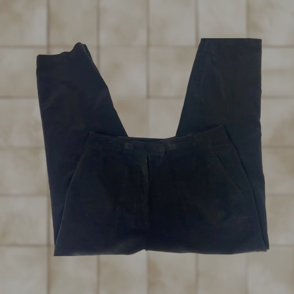 Vintage Kim Rogers Pants Women 12 Black Corduroy Straight Chino Casual Regular Inseam 25 Pockets Mid Rise Size 34" / US 12 / IT 48 - 1 Thumbnail