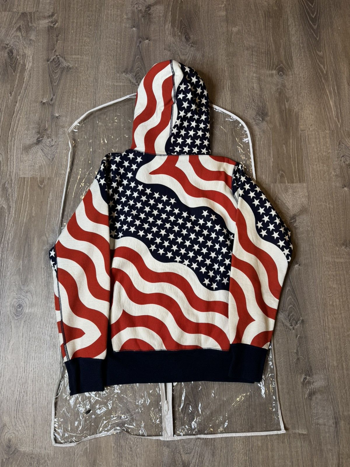 Supreme Supreme Box Logo Hoodie FW14 Size S American Flag Pattern Size US S / EU 44-46 / 1 - 2 Thumbnail