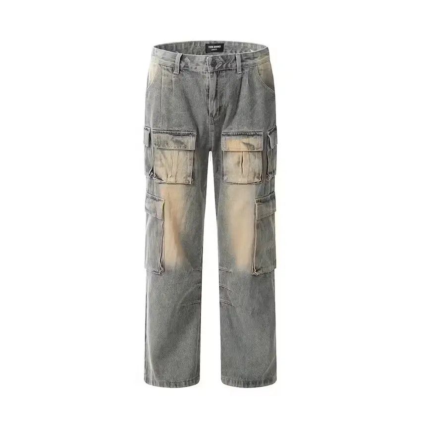Designer × Japanese Brand Faded blue y2k baggy cargo hiphop pants Size US 30 / EU 46 - 7 Thumbnail