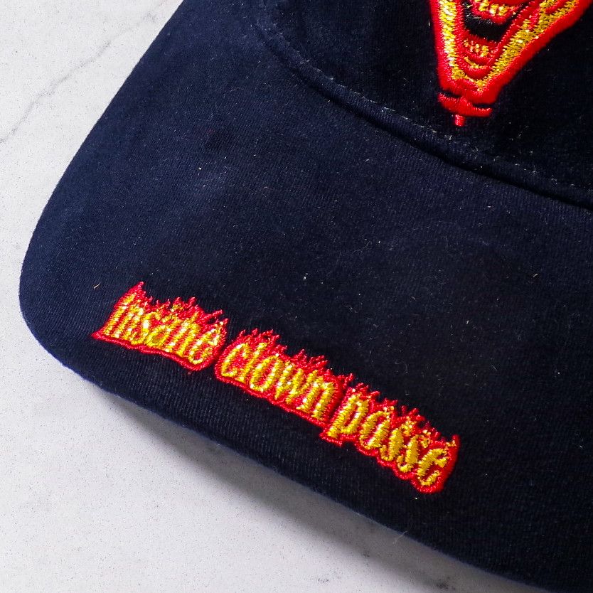 Vintage NWT 2002 Black Insane Clown Posse Fitted S/M Hat Size 38 - 2 Thumbnail