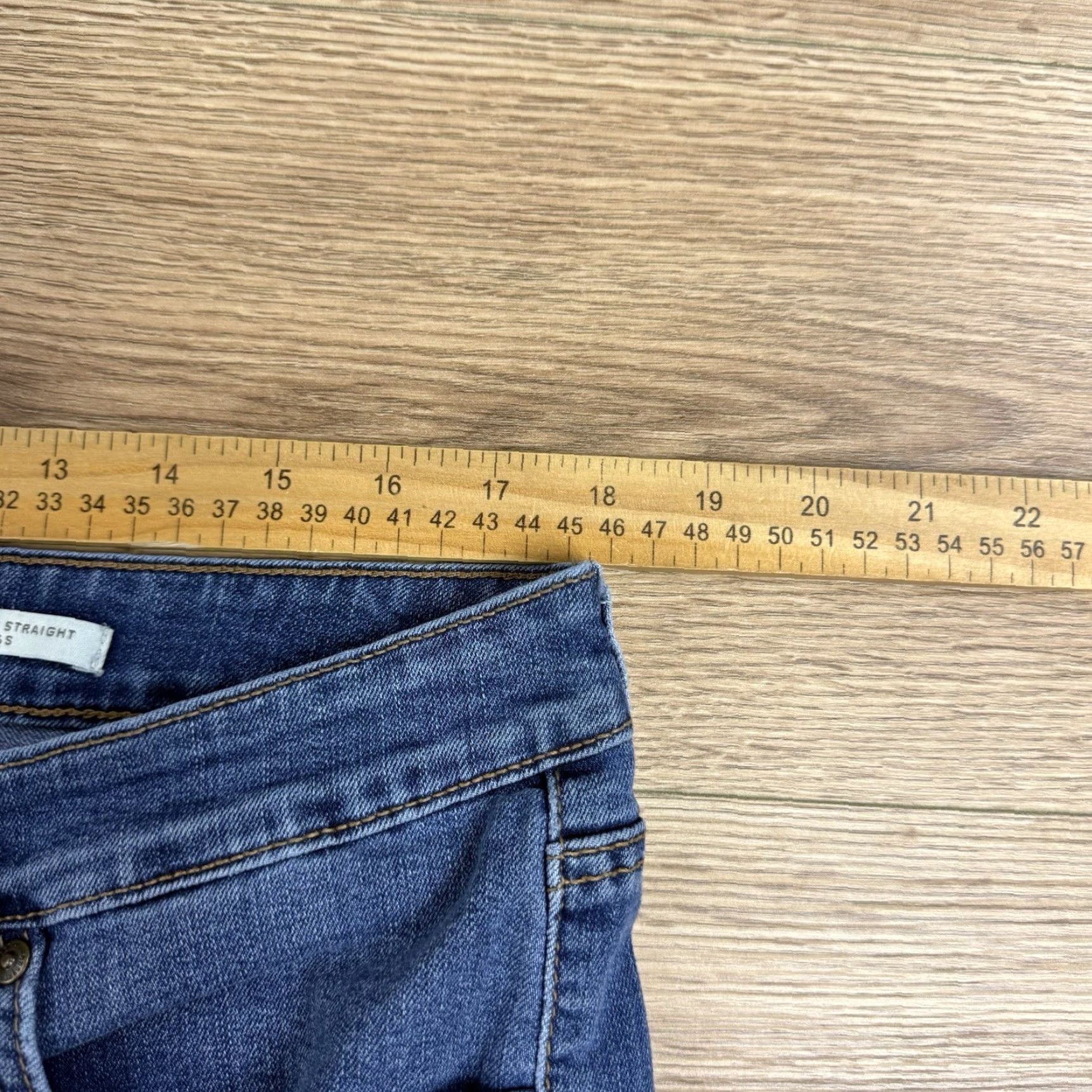 Vintage Wonderly Jeans Women Denim 16S Mid Straight Blue Cotton Blend 8.5-10.5in Regular Size 16S Size 38" / US 16 / IT 52 - 5 Thumbnail
