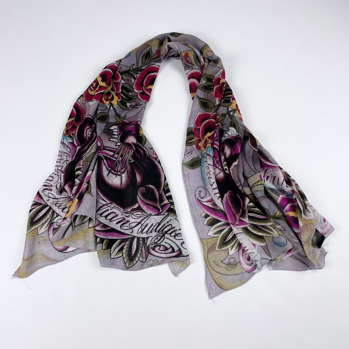 Ed Hardy Ed hardy Christian Audigier Scarf Size ONE SIZE - 2 Thumbnail