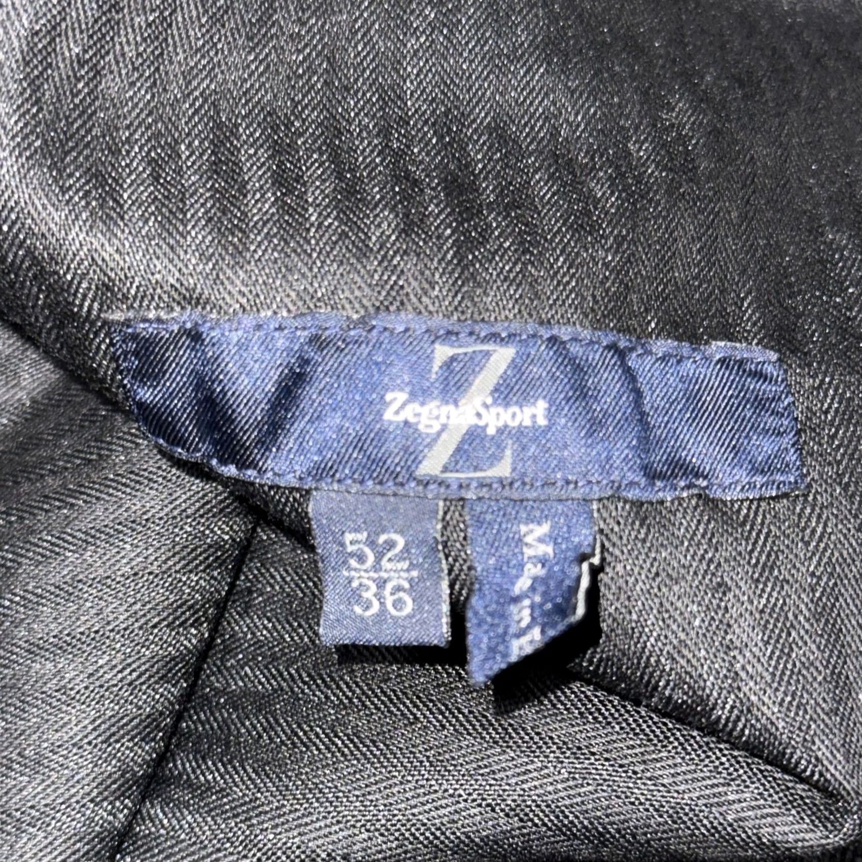 Vintage ZegnaSport Pants Mens 36x31 Black Chino Regular Fit Cotton Tencel Casual Office Mens Size US 36 / EU 52 - 3 Thumbnail