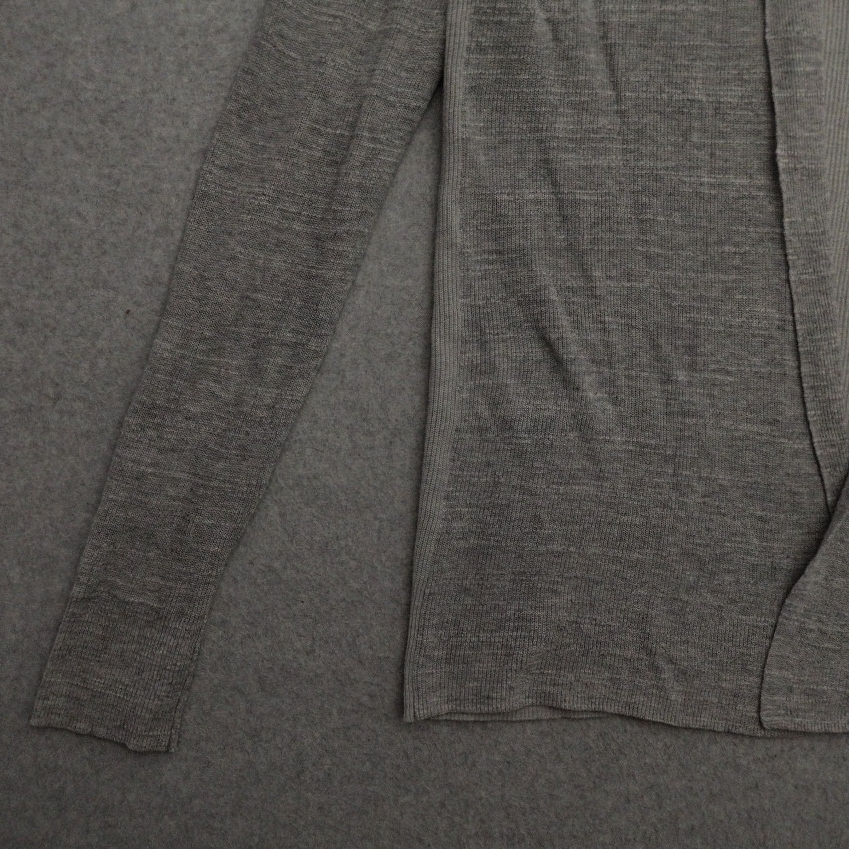 Allsaints ALLSAINTS Cardigan Shirt XS Gray Long Sleeve Knit Merino Wool Open Knit Women Size XS / US 0-2 / IT 36-38 - 6 Thumbnail