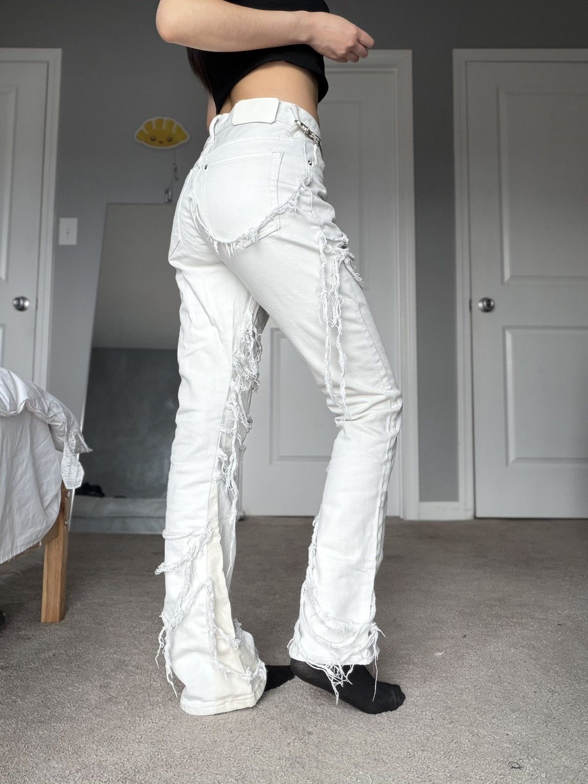 Other Shredded White Denim Tainted By Clay Size US 28 / EU 44 - 12 Thumbnail
