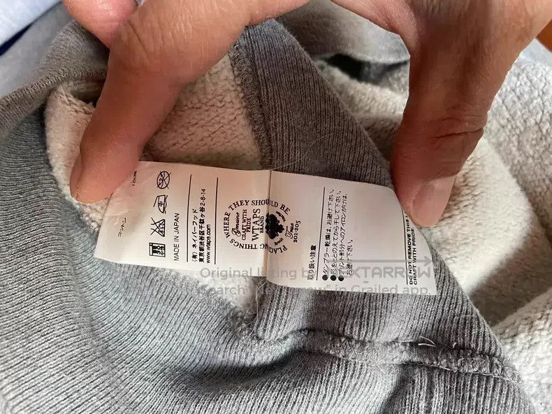 Wtaps Wtaps gray hoodie Size US L / EU 52-54 / 3 - 5 Thumbnail