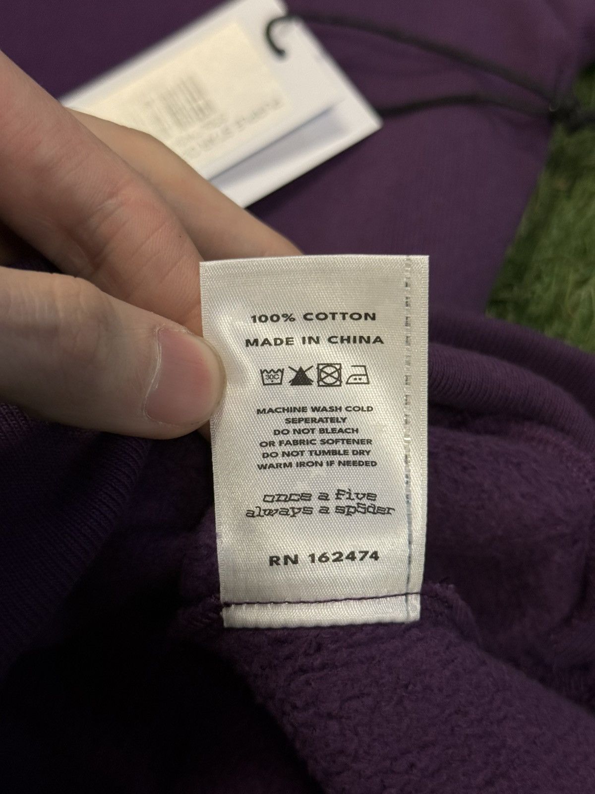 Sp5der Sp5der Worldwide Purple Hoodie Size Small (NEW) Size US S / EU 44-46 / 1 - 8 Thumbnail