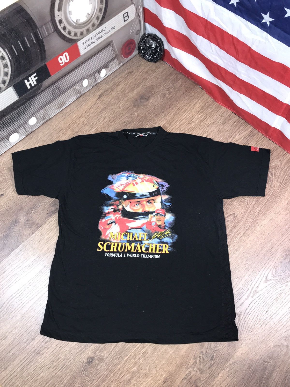 Formula 1 × Vintage Vintage Michael Schumacher F1 T Shirt Size US XXL / EU 58 / 5 - 1 Thumbnail