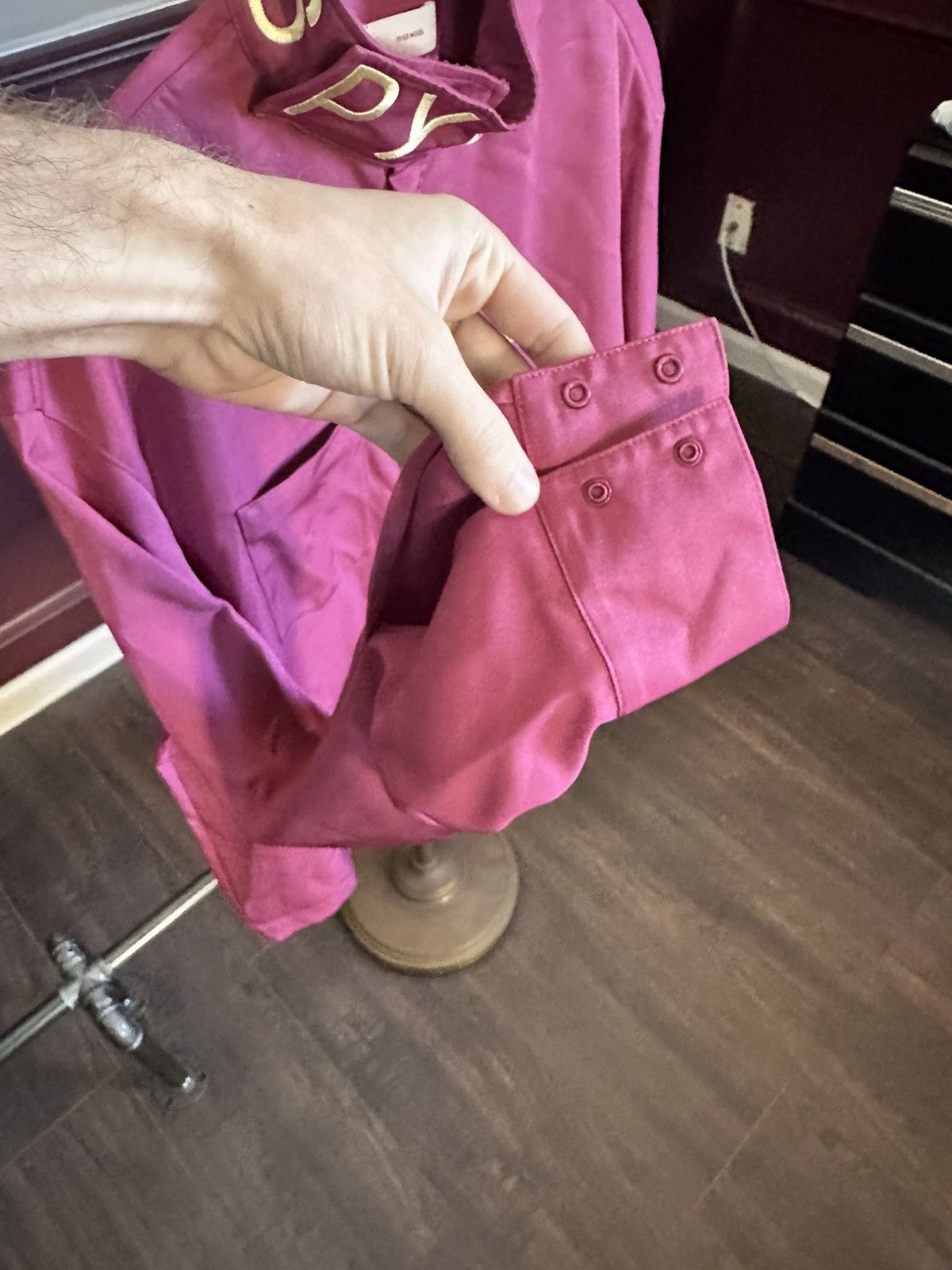 Pyer Moss PM x Reebok logo snap turtleneck magenta shirt jacket Size US S / EU 44-46 / 1 - 8 Thumbnail