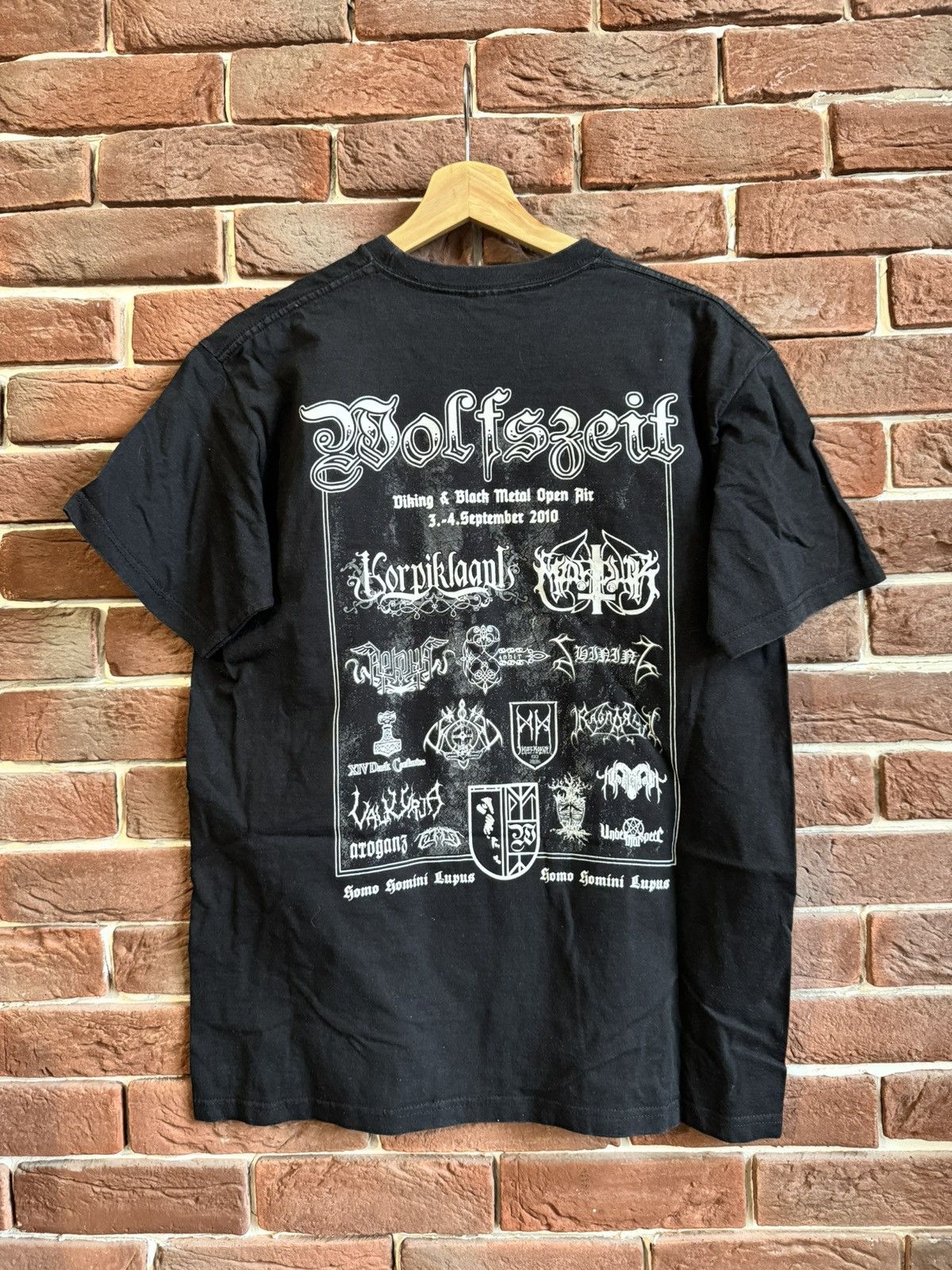 Band Tees Vintage 00s Wolfszeit Festival Black Metal Band Tee Tshirt Size US M / EU 48-50 / 2 - 2 Thumbnail