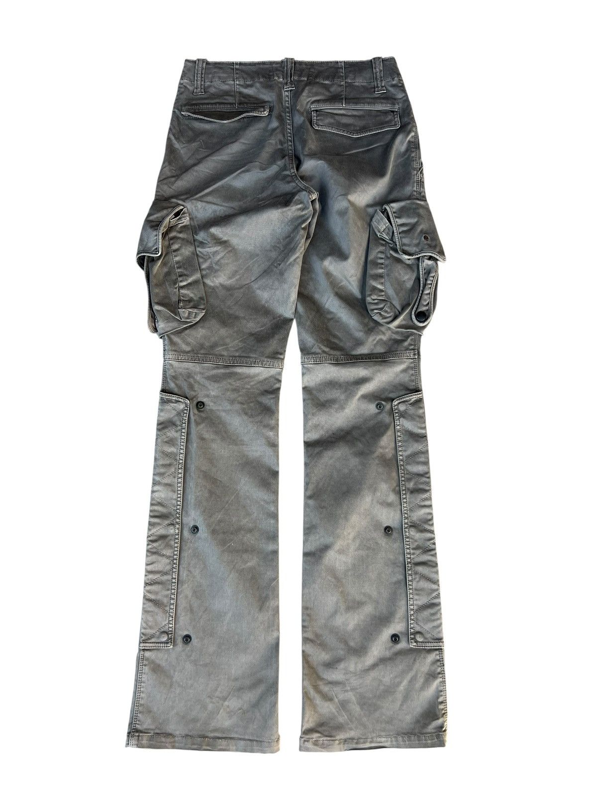 Tete Homme Tete Homme Gas Mask Cargo Stretch Trouser Flare Pant Size US 28 / EU 44 - 14 Thumbnail