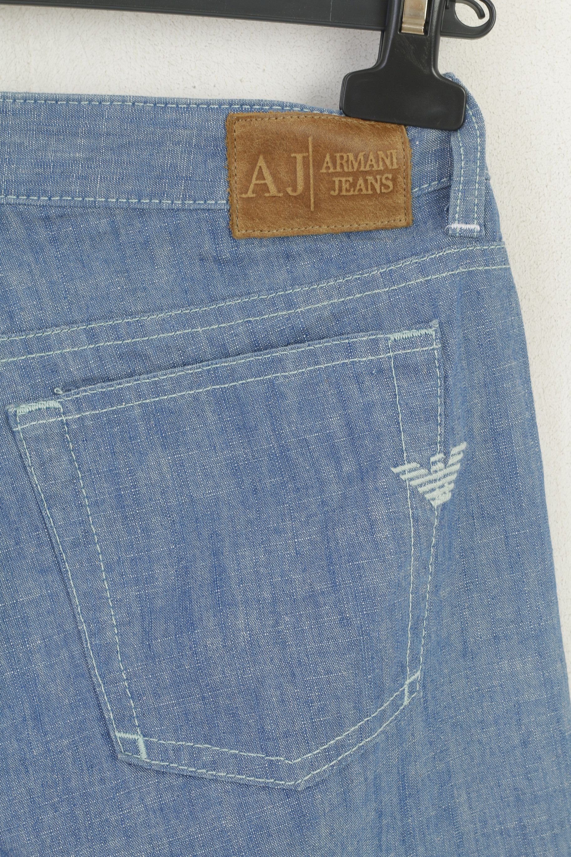 Armani Armani Jeans Women 27 Trousers Blue Cotton Italy 8031 Size 27" / US 4 / IT 40 - 5 Thumbnail