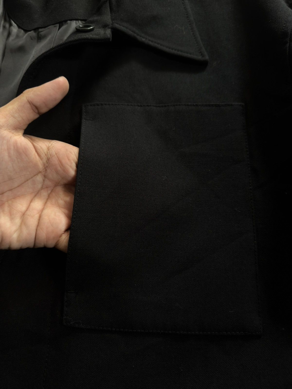 RECTO COOR 1-Pocket Black Wool Jacket Size US L / EU 52-54 / 3 - 4 Thumbnail
