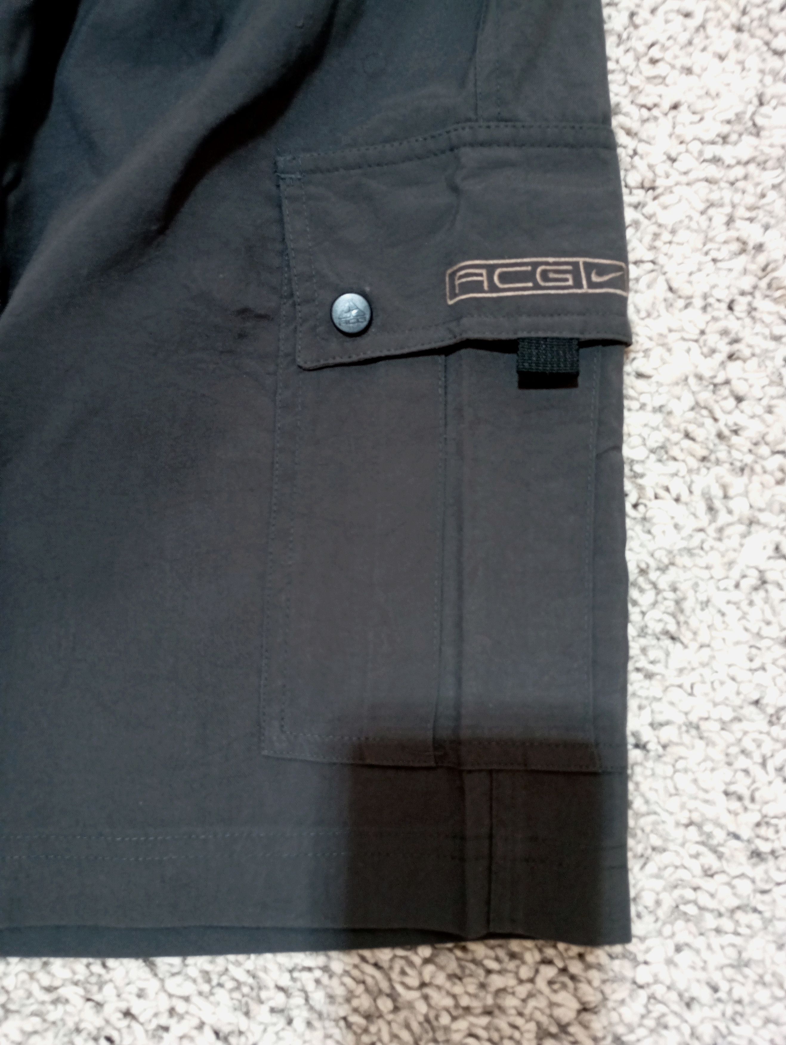 Nike × Nike ACG × Vintage Vintage Nike ACG Dark Gray Cargo Shorts Rare Streetwear Hype Size US 32 / EU 48 - 3 Thumbnail