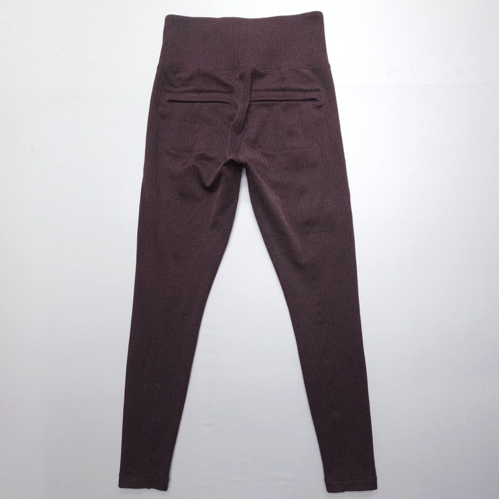 Athleta VINTAGE Athleta Delancey Herringbone Tight XS Brown Leggings Women Activewear Gym & Training High Rise Stretch Size ONE SIZE - 2 Thumbnail