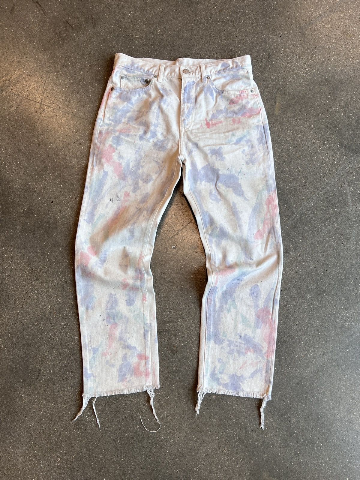 John Elliott John Elliot Watercolor Jeans White Size US 28 / EU 44 - 1 Thumbnail