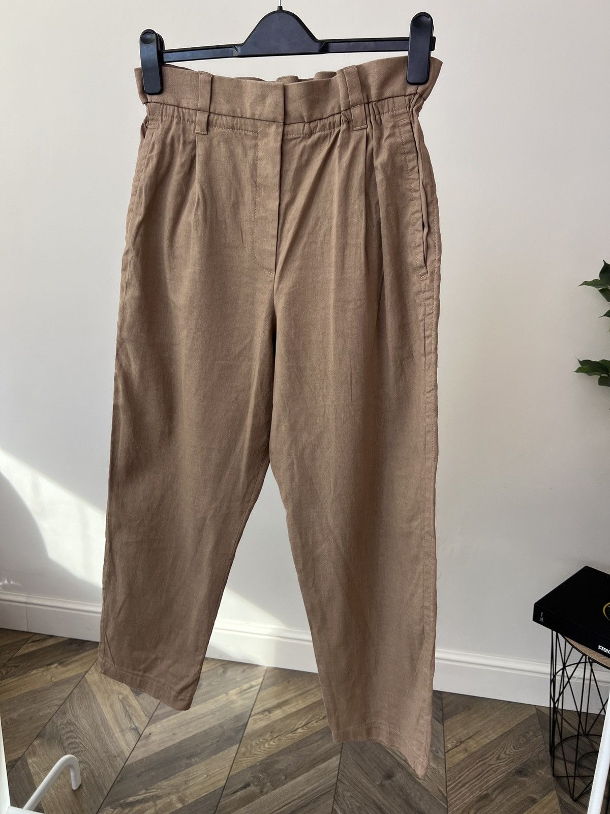 Brunello Cucinelli Vintage Brunello Cucinelli Women’s Linen Cotton Pants Size 28" / US 6 / IT 42 - 4 Thumbnail