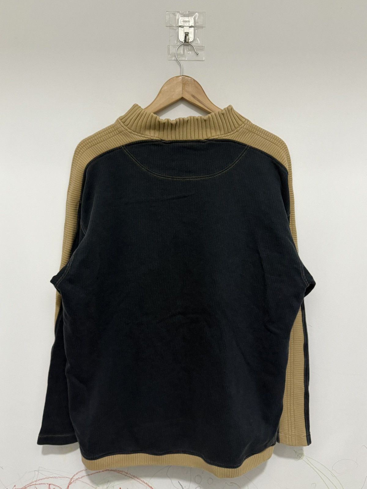 Japanese Brand Vintage 90s Slip Line Sun Faded Sweater Knit Size US L / EU 52-54 / 3 - 2 Thumbnail