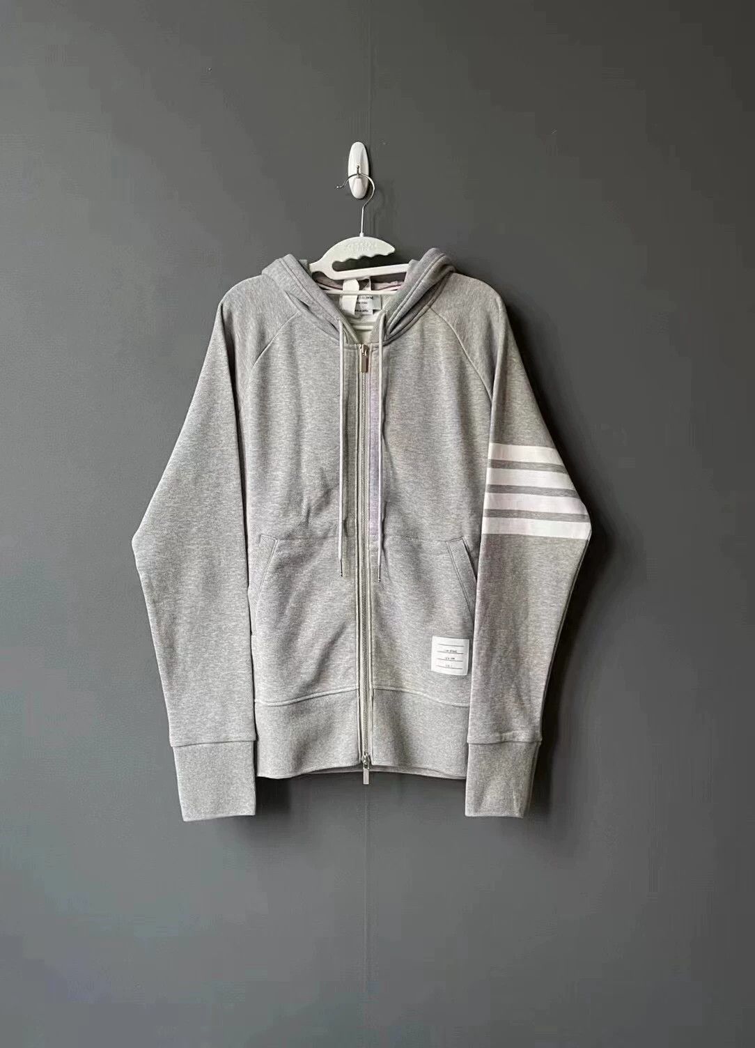 Thom Browne thom browne light grey zip hoodie Size US M / EU 48-50 / 2 - 1 Thumbnail