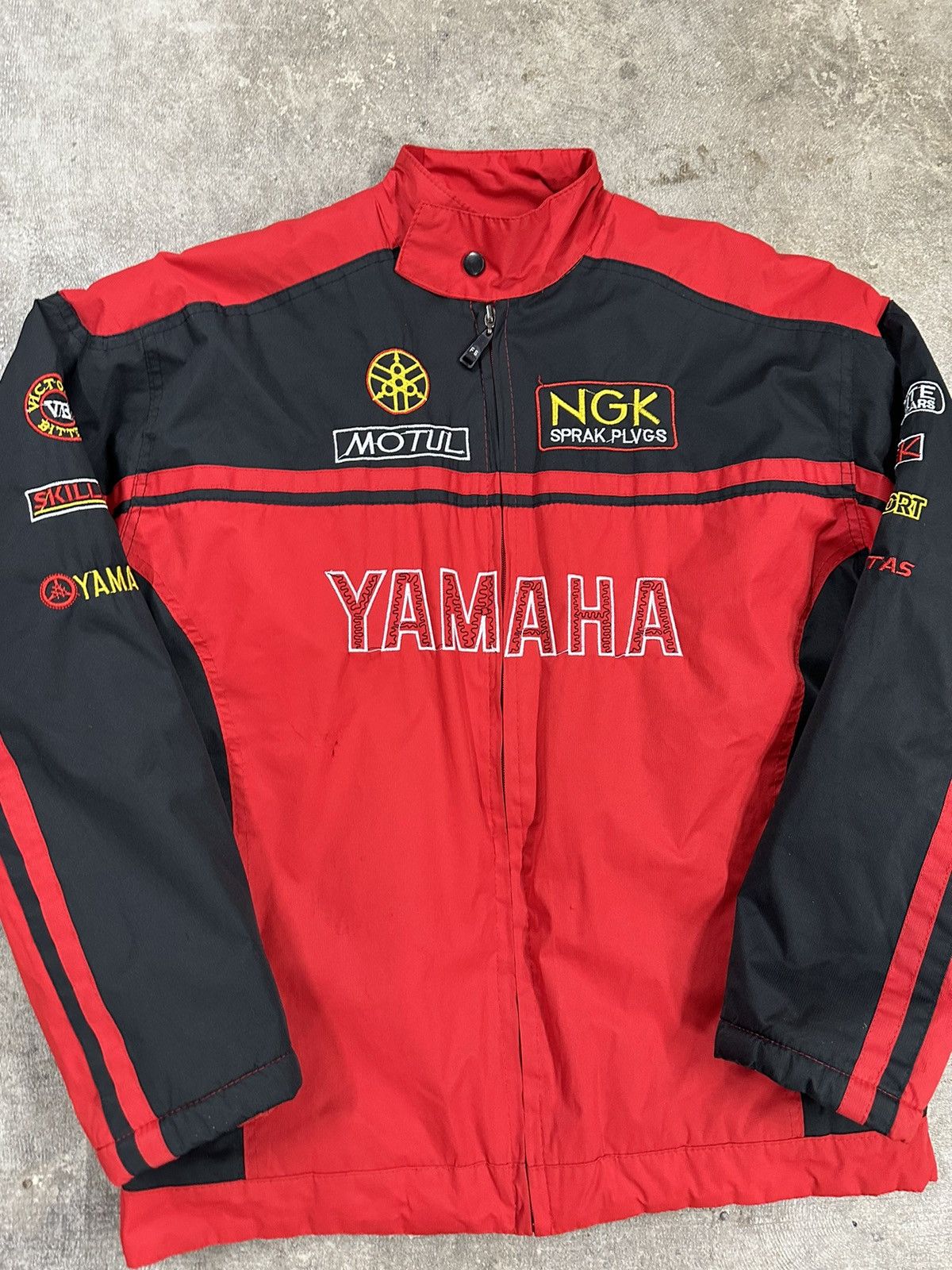 Yamaha Crazy Y2K Yamaha Zip Up Racing Bomber Jacket Size US S / EU 44-46 / 1 - 3 Thumbnail