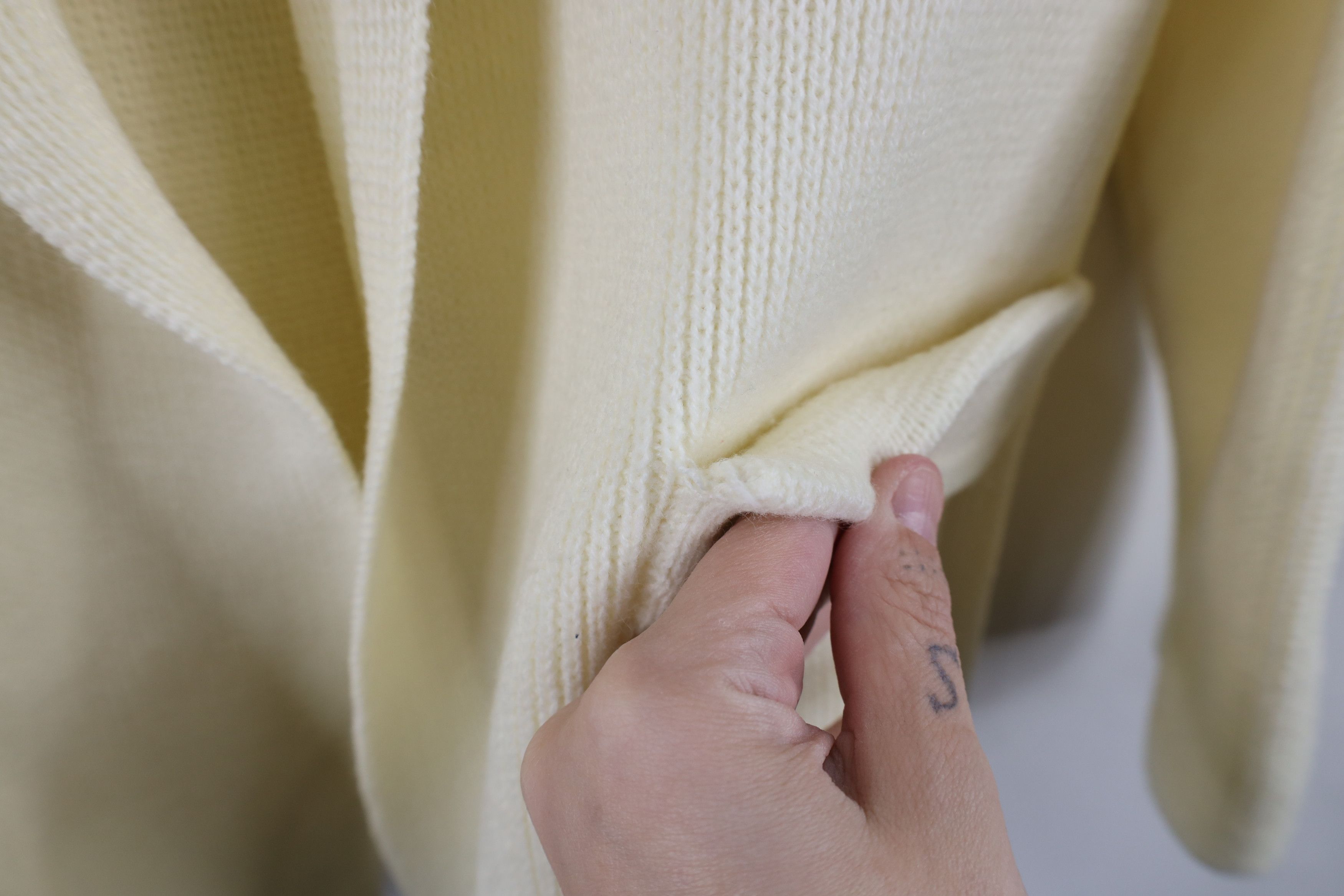 Vintage Vintage 70s Dapper Ribbed Knit Open Front Cardigan Sweater Size L / US 10 / IT 46 - 4 Thumbnail