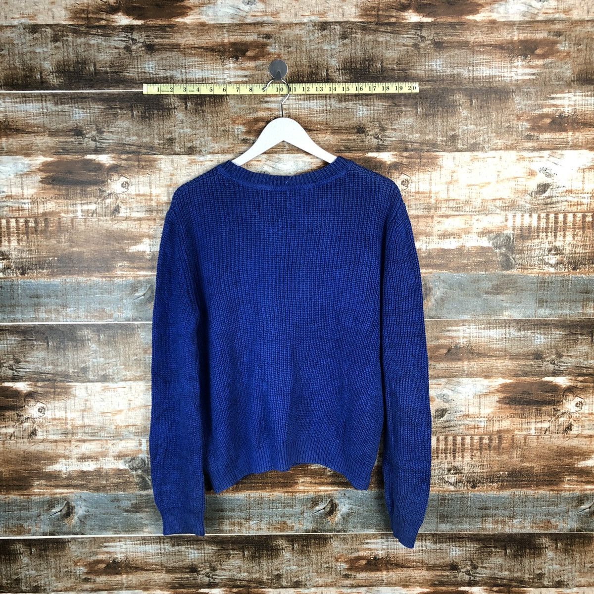 Homespun Knitwear × Japanese Brand World Basic Blue Knitwear #A1502 Size US M / EU 48-50 / 2 - 13 Thumbnail