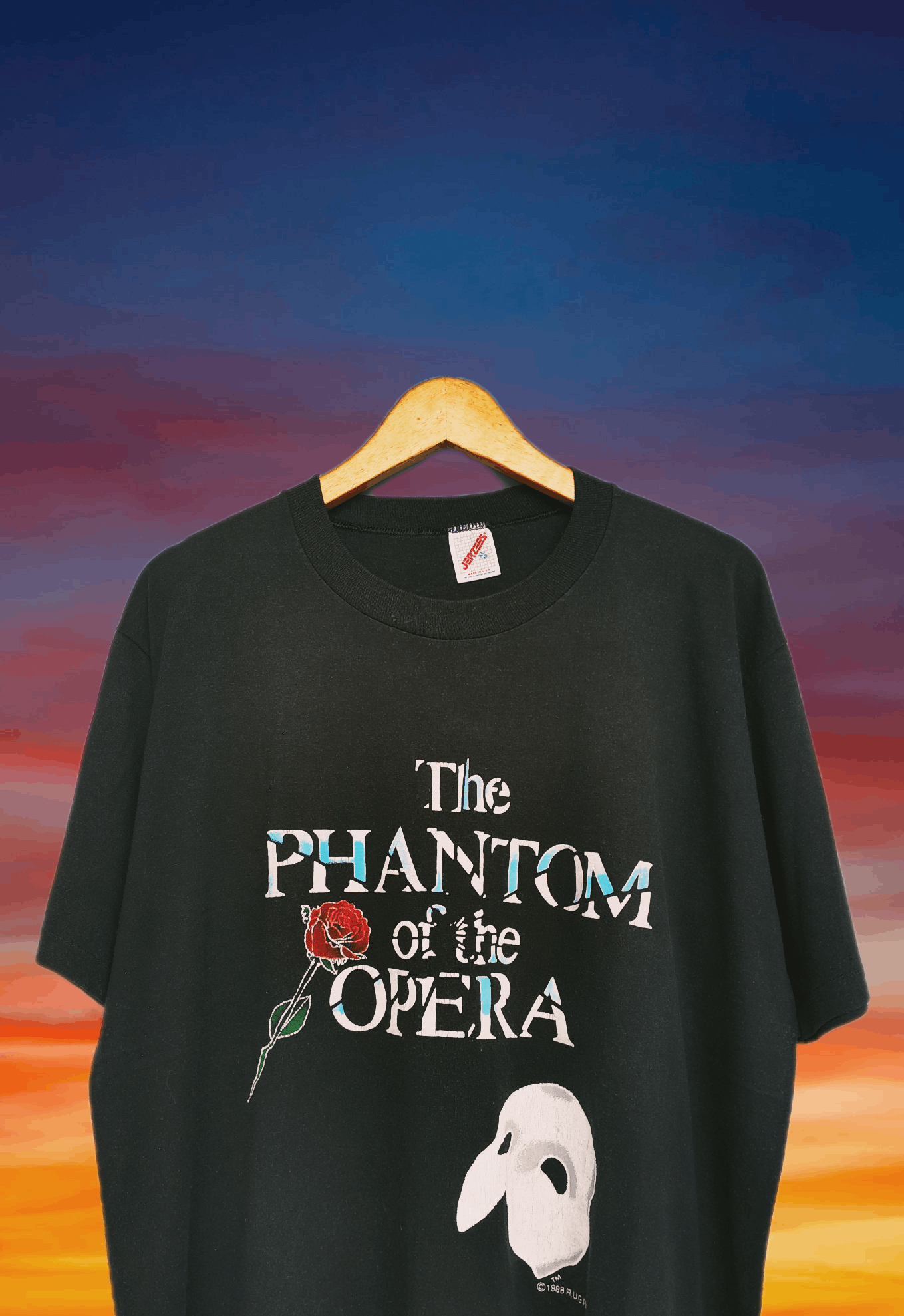 Rap Tees Vintage 80s The Phantom Of The Opera shirt Rap tee style Size US XL / EU 56 / 4 - 3 Thumbnail