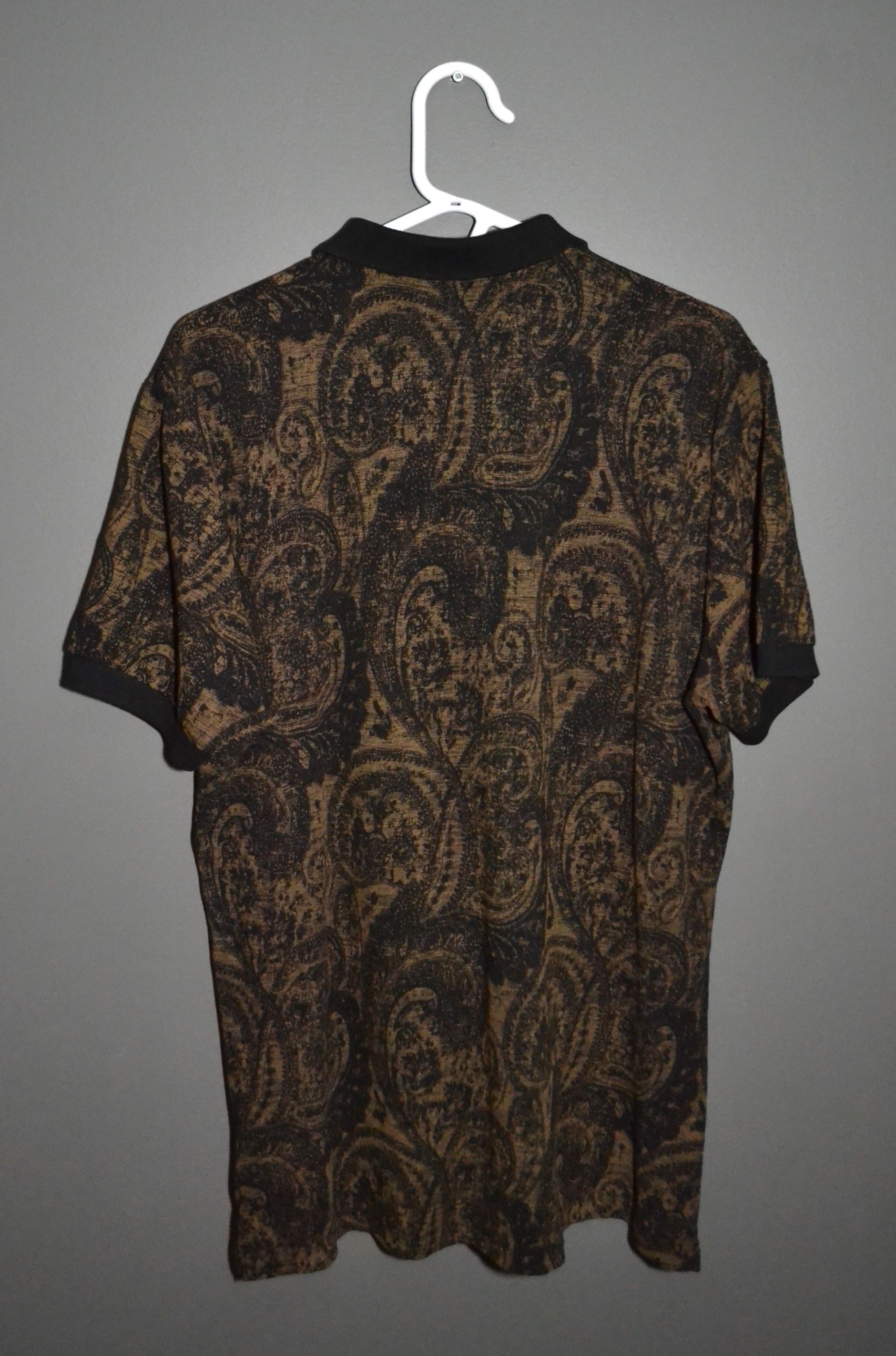 Etro Etro Black Paisley Print Polo Shirt XL Size US XL / EU 56 / 4 - 7 Thumbnail