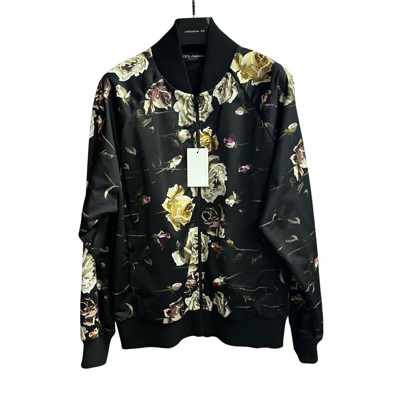Dolce & Gabbana Dolce & Gabbana Floral Print Bomber Jacket 48 Size US M / EU 48-50 / 2 - 1 Thumbnail