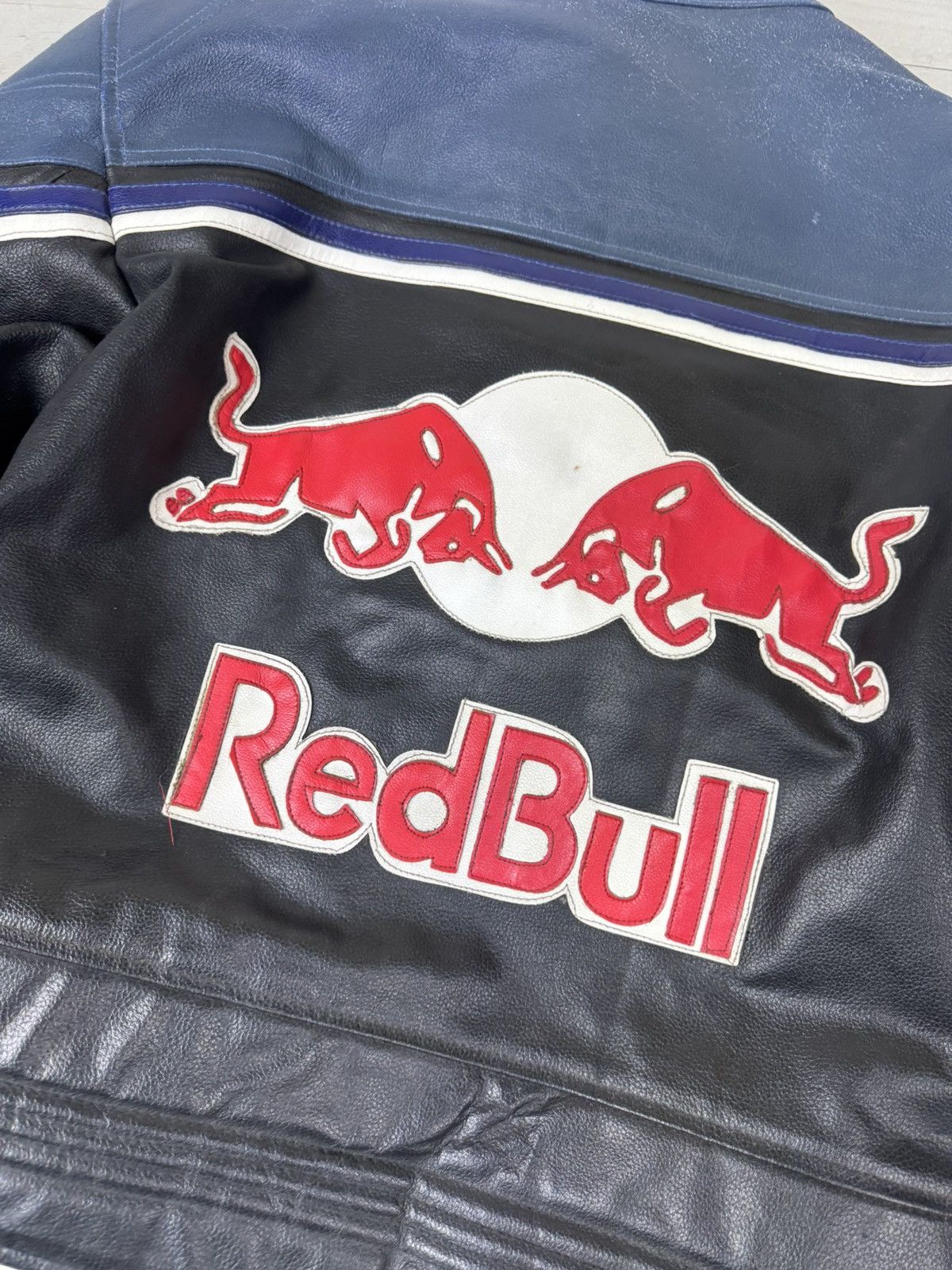 Red Bull Vintage Red Bull Leather Racing Moto Jacket 90s USA Size US XXL / EU 58 / 5 - 22 Thumbnail