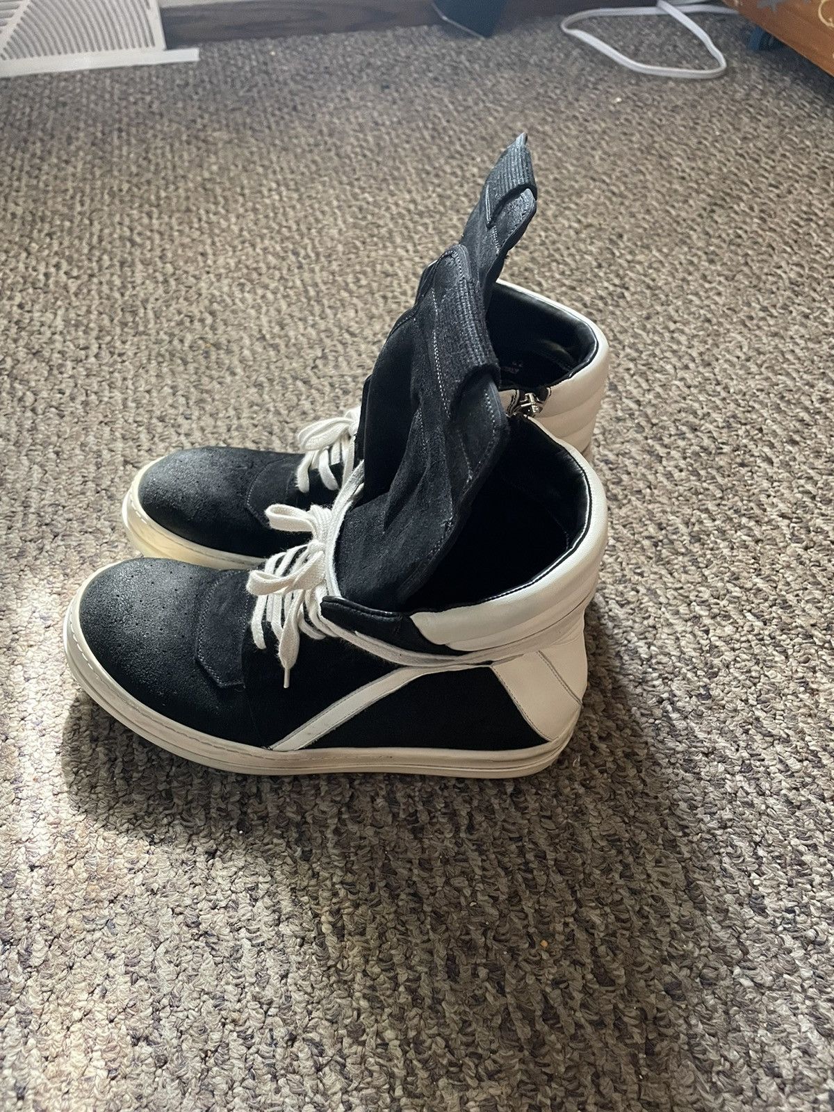 Rick Owens Rick Owen’s Suede Geobaskets Size US 9 / EU 42 - 3 Thumbnail