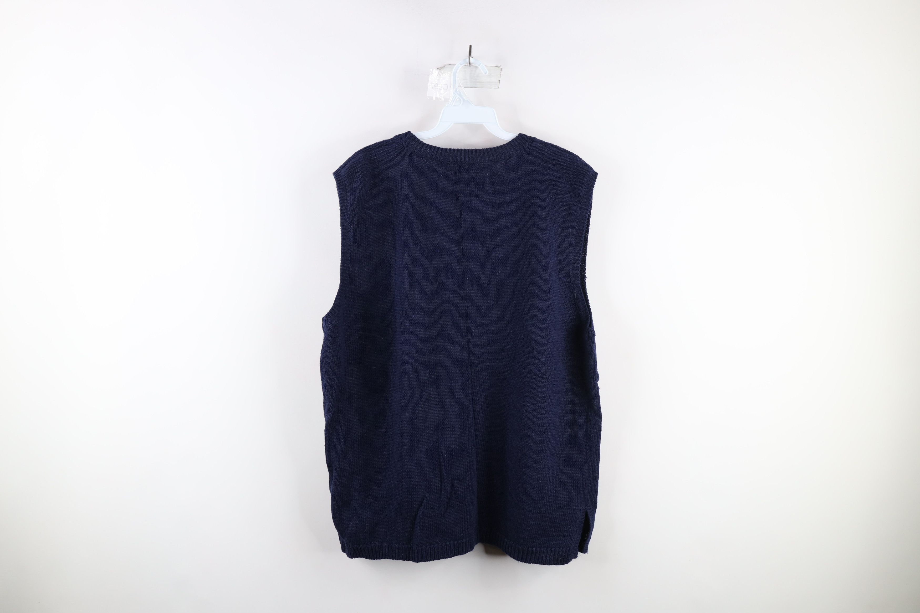 Vintage Deadstock Vintage 90s Streetwear Sailing Knit Sweater Vest Size XL / US 12-14 / IT 48-50 - 11 Thumbnail