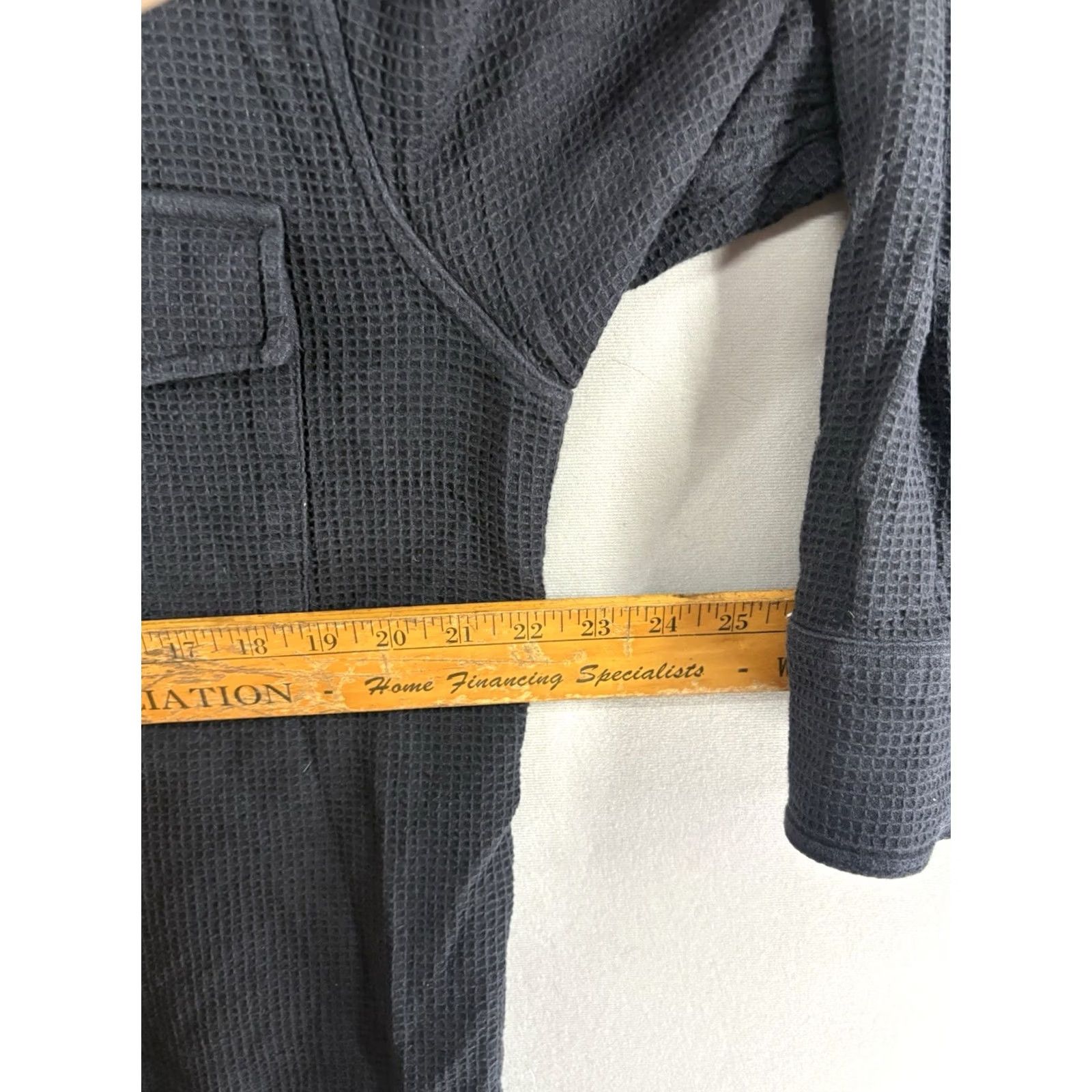 Corridor Shirt Jacket Mens Medium Black Waffle Cotton Kingston, Men's — image 6 of 6