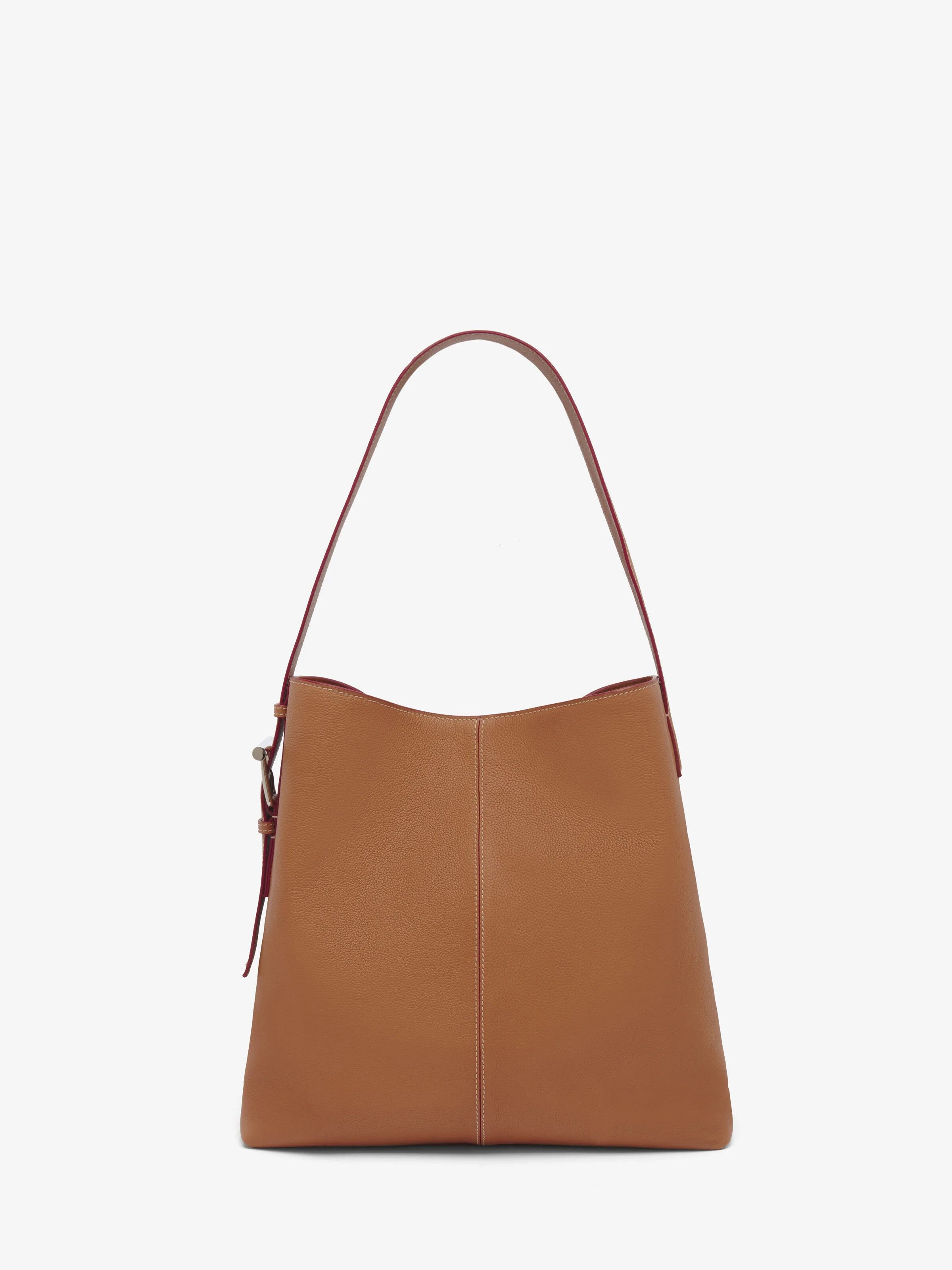 O1w1db10726 T-Bar Sling Shoulder Bag In Brown, Women's