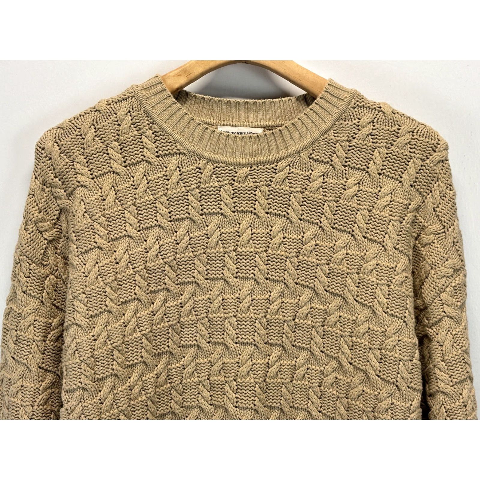 Abercrombie & Fitch Vintage Abercrombie & Fitch Cableknit Chunky Sweater Sz Large Basket Weave Men’s Vtg Size US L / EU 52-54 / 3 - 2 Thumbnail