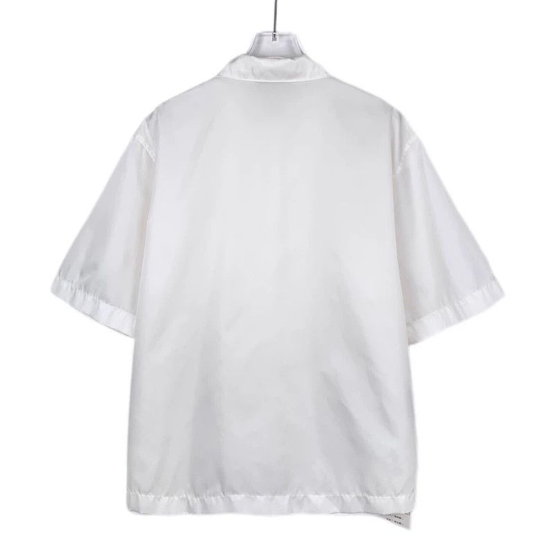 Prada Prada 22 logo letter lapel white short-sleeved shirts 2501- Size US XXS / EU 40 - 2 Thumbnail