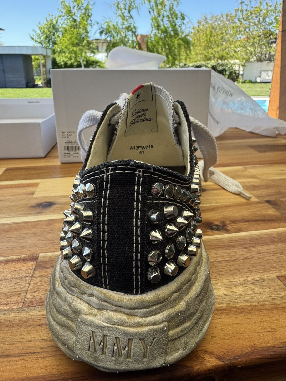 Maison MIHARA YASUHIRO Maison MiharaYasuhiro Studded Peterson Sneakers Size US 8 / EU 41 - 4 Thumbnail