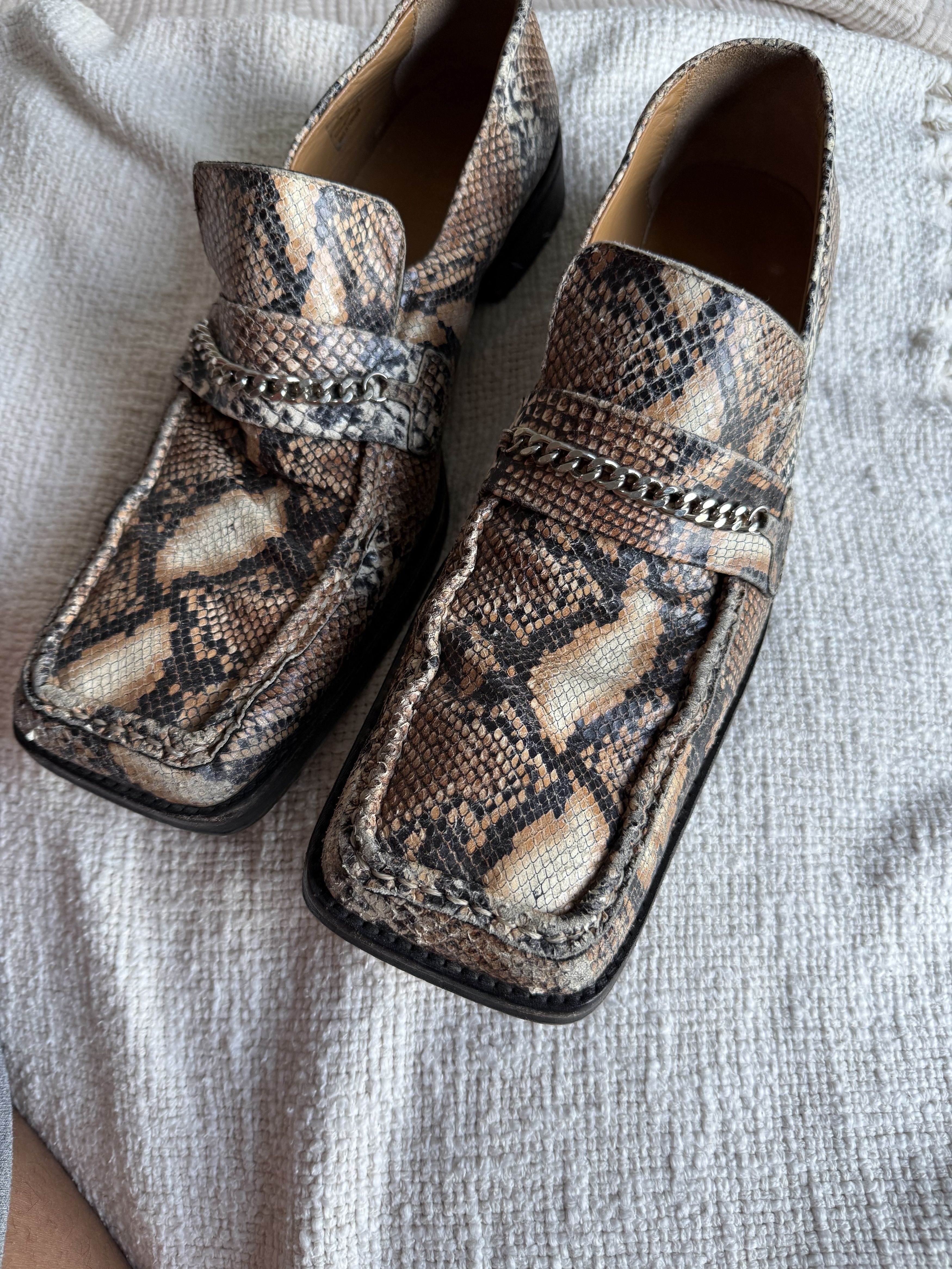Martine Rose Python loafers | Grailed